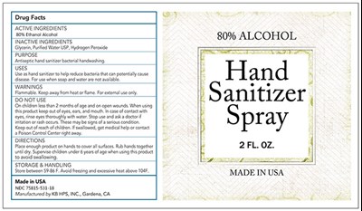 59ml Label (Ndc Ethanol Spray 2oz)